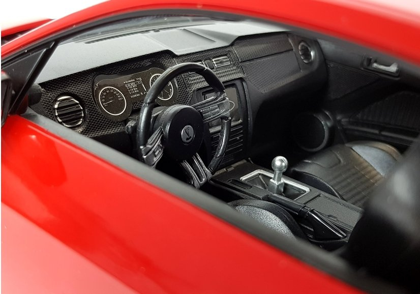 Nuotoliniu būdu valdomas ford shelby rastar automobilis 1:14, raudonas