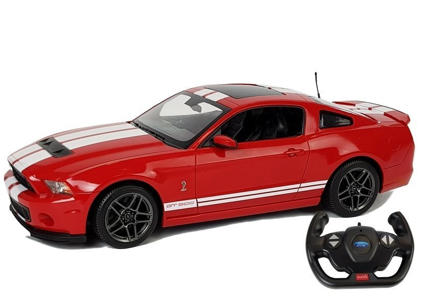 Nuotoliniu būdu valdomas ford shelby rastar automobilis 1:14, raudonas