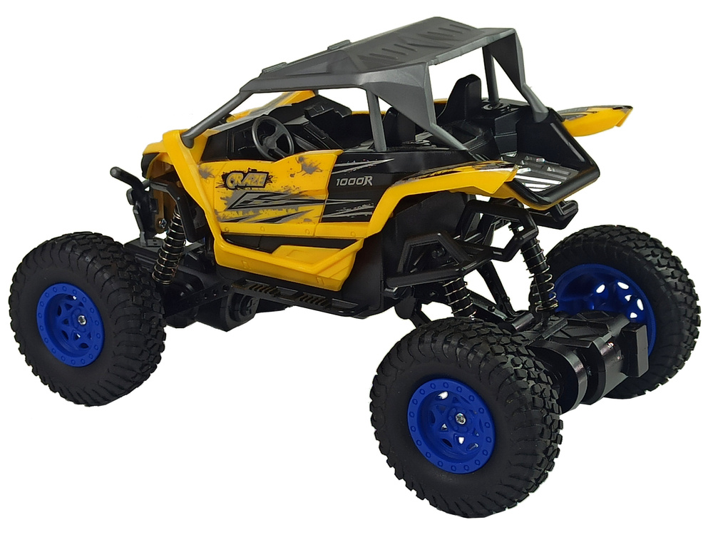 Geltonas nuotoliniu būdu valdomas visureigis automobilis 2.4 ghz 1:16