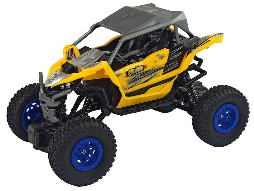 Geltonas nuotoliniu būdu valdomas visureigis automobilis 2.4 ghz 1:16