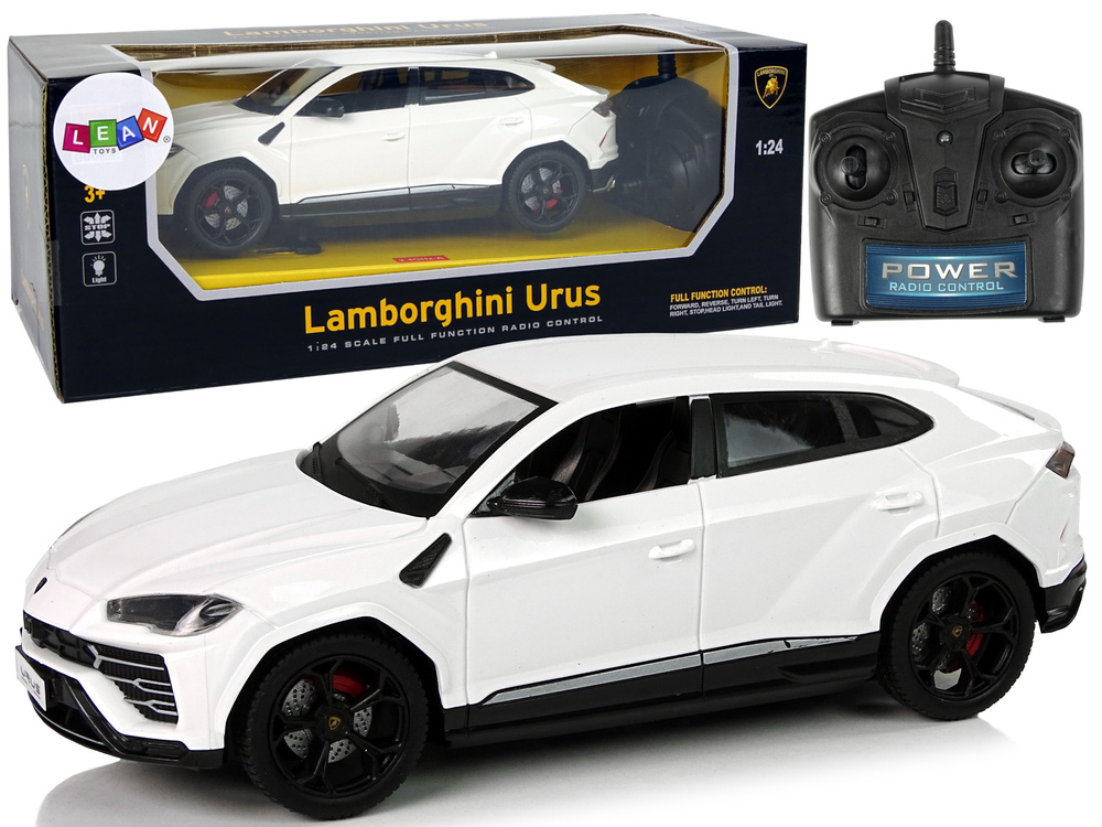 Radijo Bangomis Valdomas Lamborghini Urus 1:24 Baltas