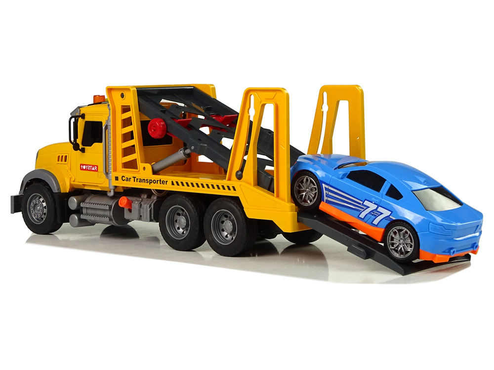 Žaislinis transporteris su rampa, garsais ir šviesomis