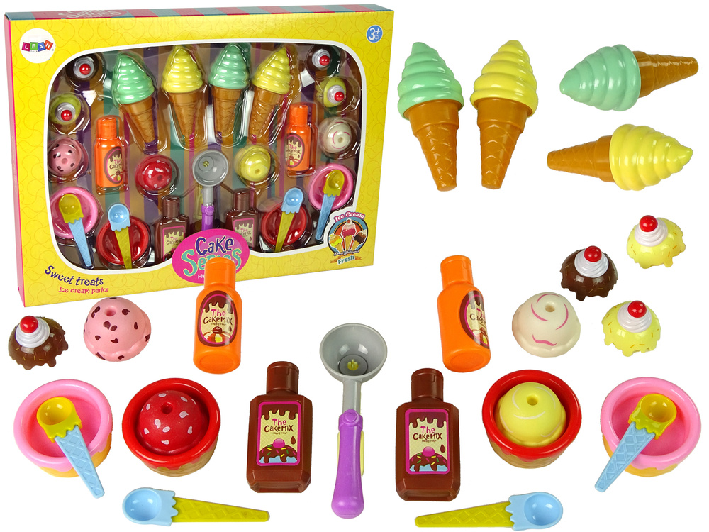 Žaislinių desertų rinkinys mergaitėms lean toys
