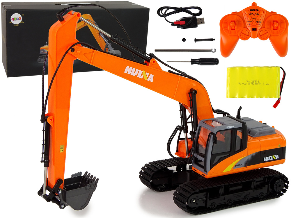 Lean Toys Profesionalus Vikšrinis Ekskavatorius R/C 15