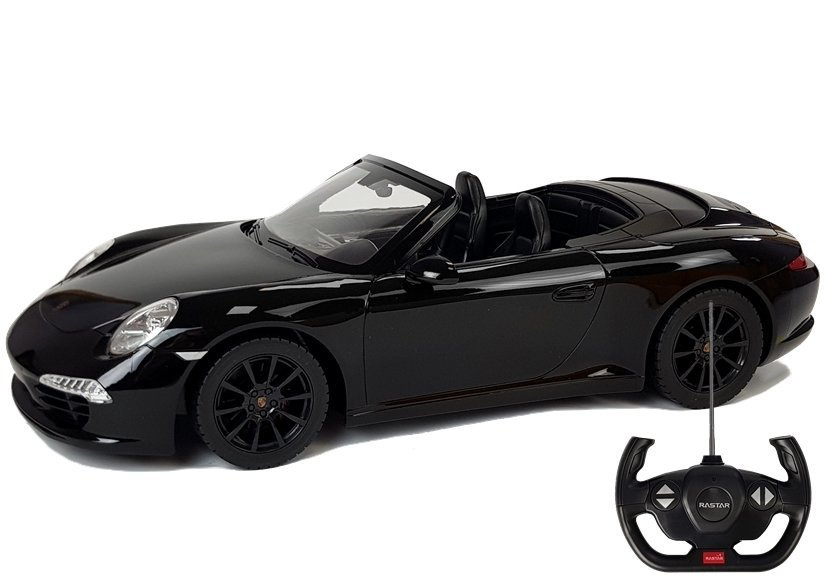 Nuotoliniu būdu valdomas automobilis Porsche 911 Carrera S Rastar 1:12 Juodas