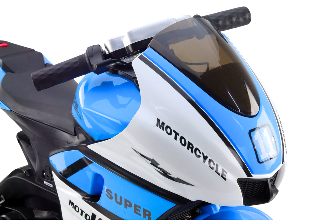 Elektrinis motociklas vaikams moto v6 ht-5188, mėlynas