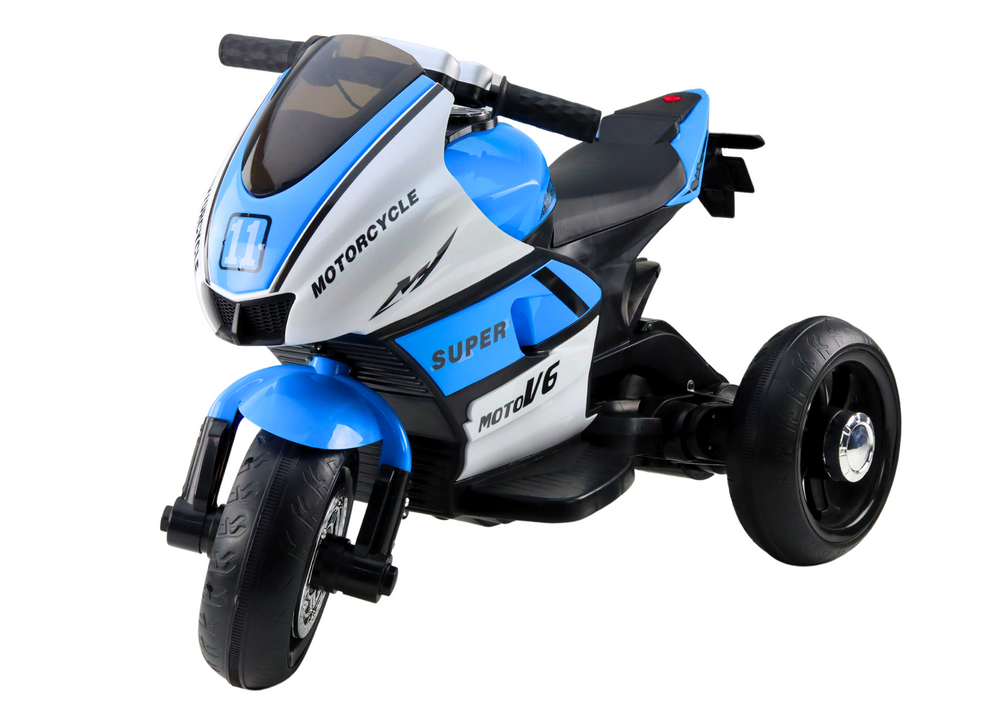 Elektrinis motociklas vaikams moto v6 ht-5188, mėlynas