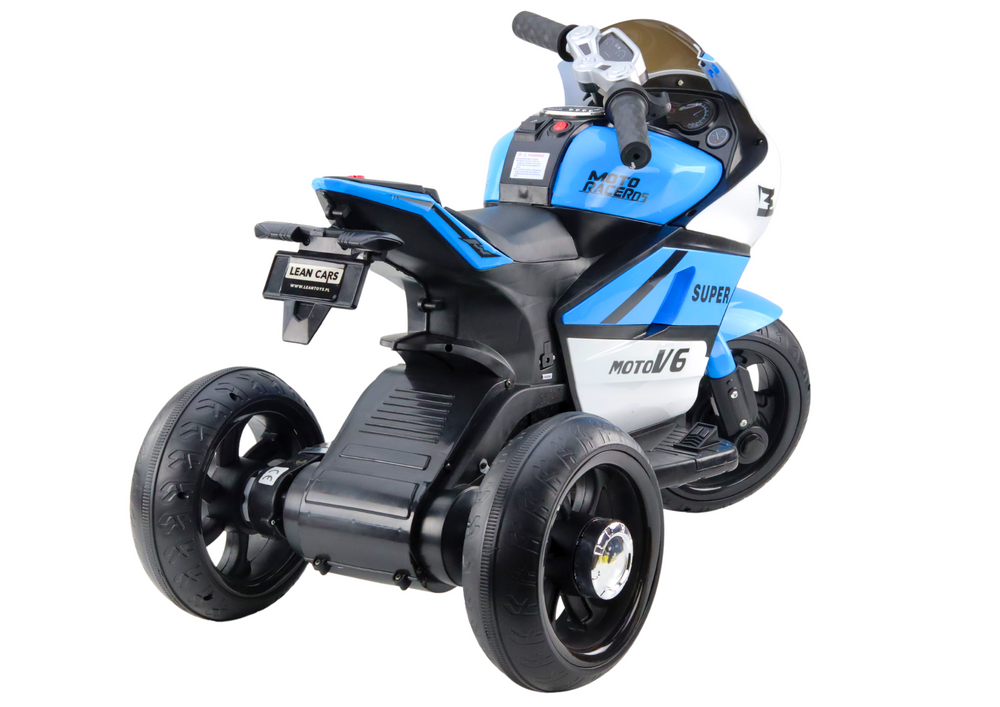 Elektrinis motociklas vaikams moto v6 ht-5188, mėlynas