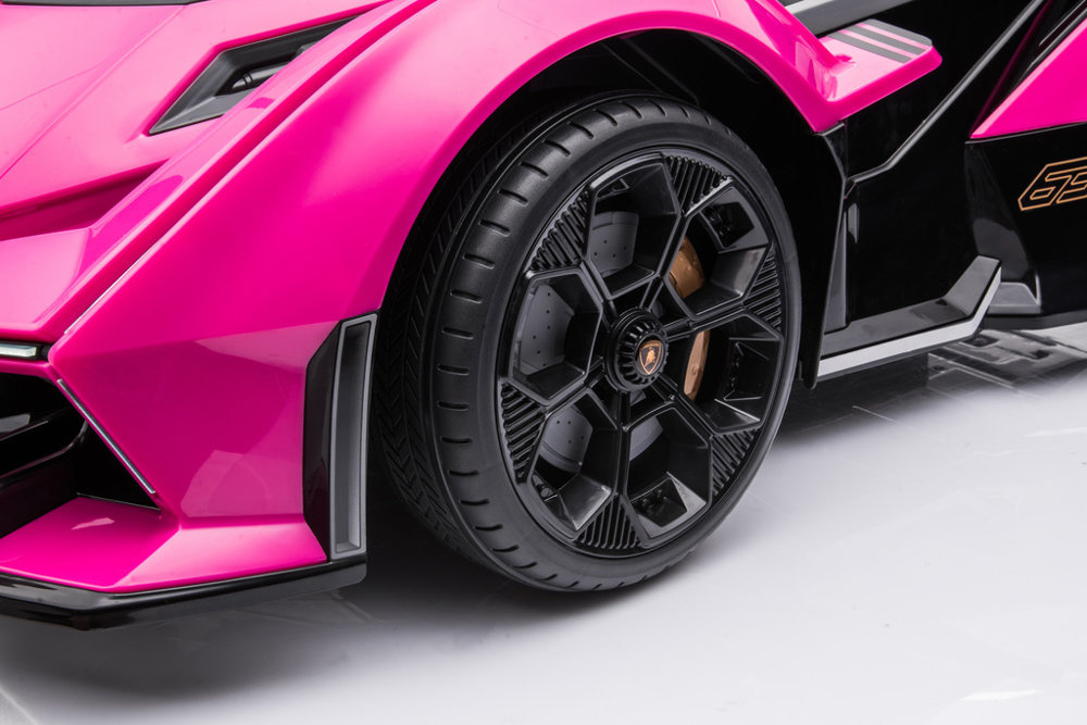 Vienvietis elektromobilis vaikams lamborghini gt hl528, rožinis