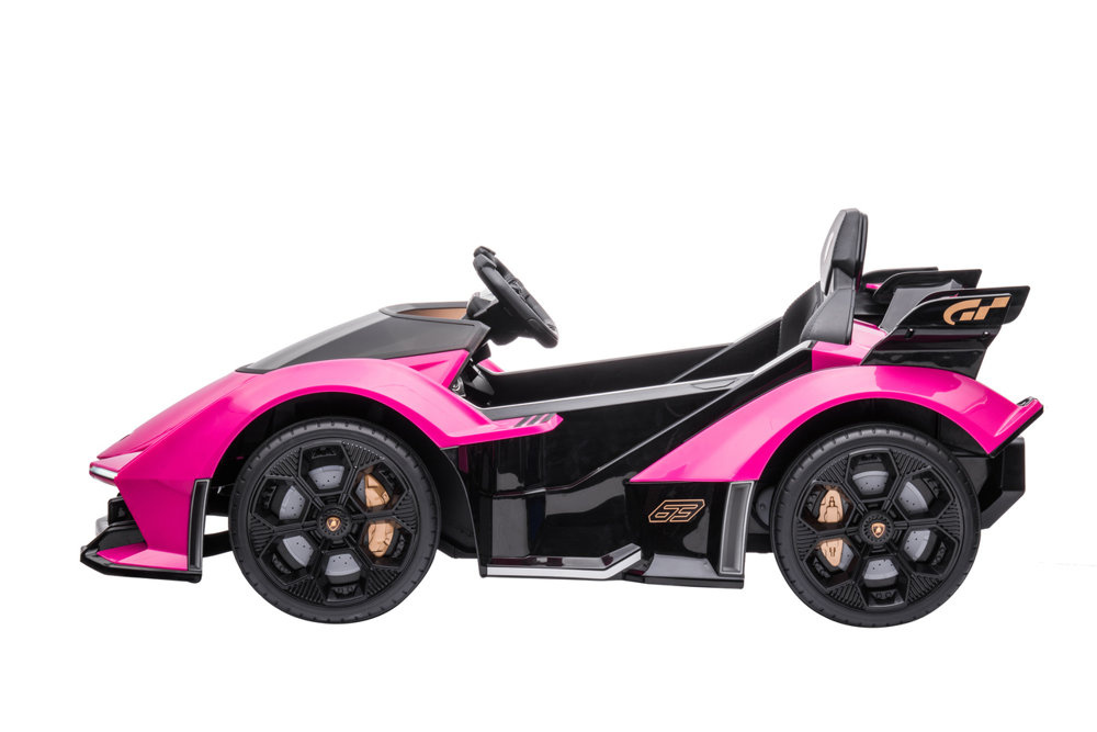 Vienvietis elektromobilis vaikams lamborghini gt hl528, rožinis