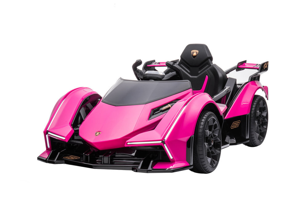 Vienvietis elektromobilis vaikams lamborghini gt hl528, rožinis