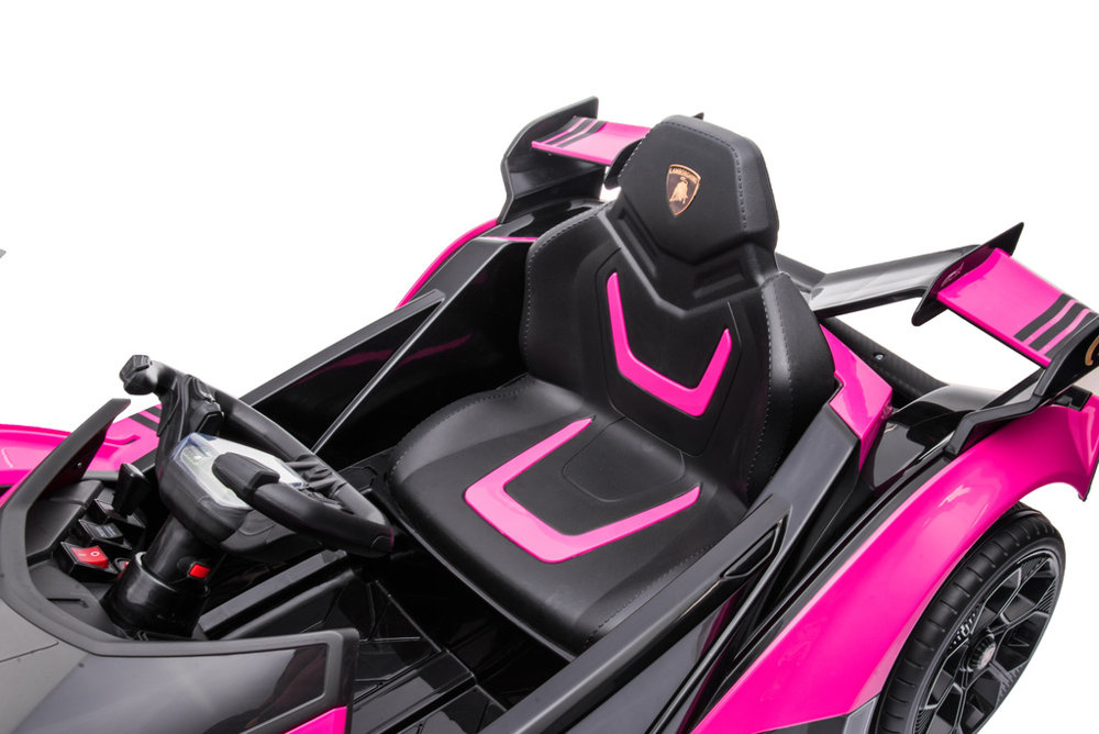 Vienvietis elektromobilis vaikams lamborghini gt hl528, rožinis
