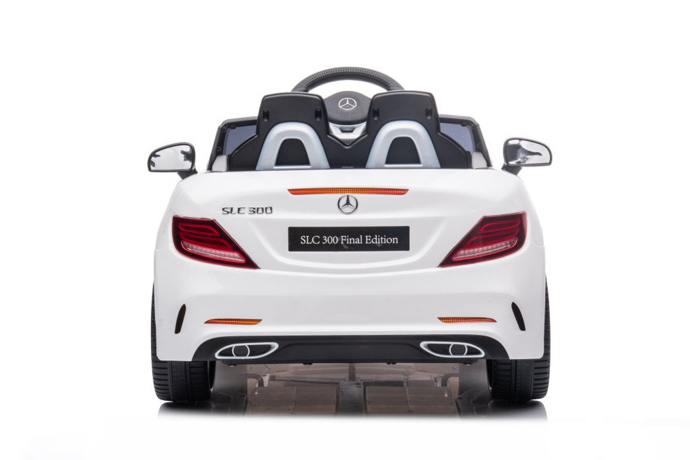 Dvivietis elektromobilis vaikams mercedes slc 300, baltas