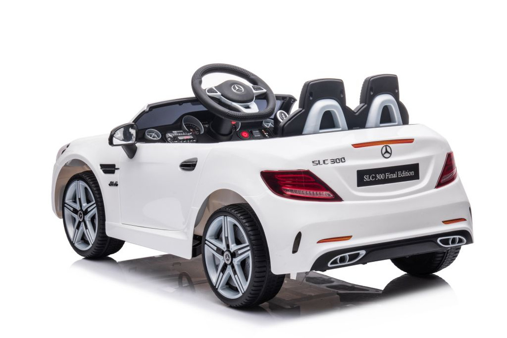 Dvivietis elektromobilis vaikams mercedes slc 300, baltas