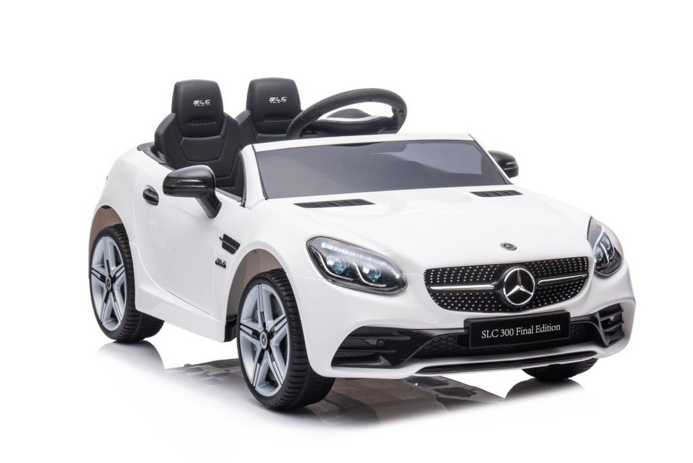 Dvivietis elektromobilis vaikams mercedes slc 300, baltas
