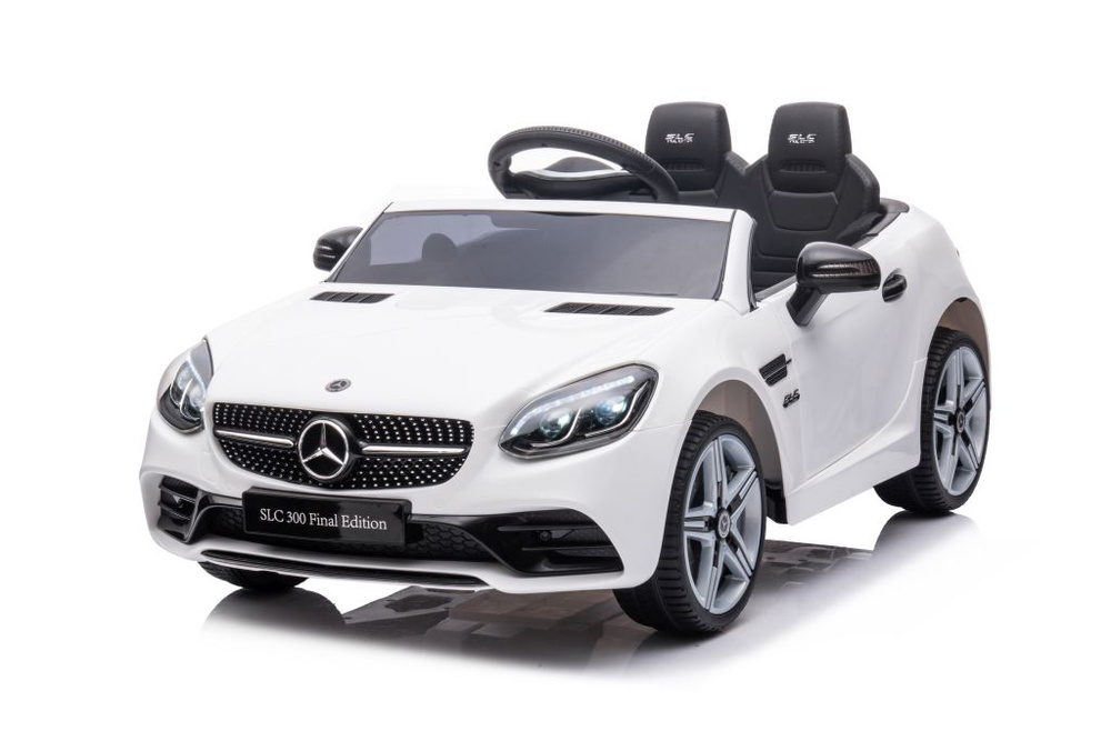 Dvivietis elektromobilis vaikams mercedes slc 300, baltas