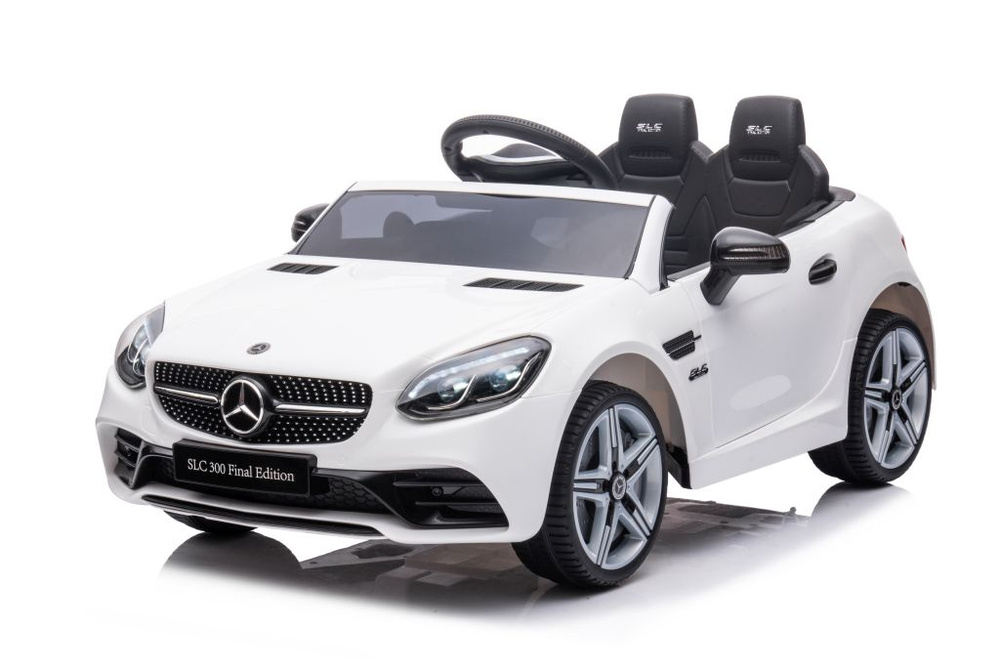 Dvivietis elektromobilis vaikams mercedes slc 300, baltas