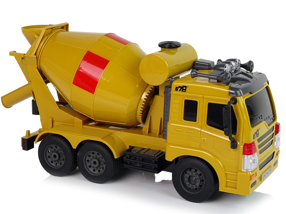 Pulteliu valdoma betonmaišė leantoys, geltona