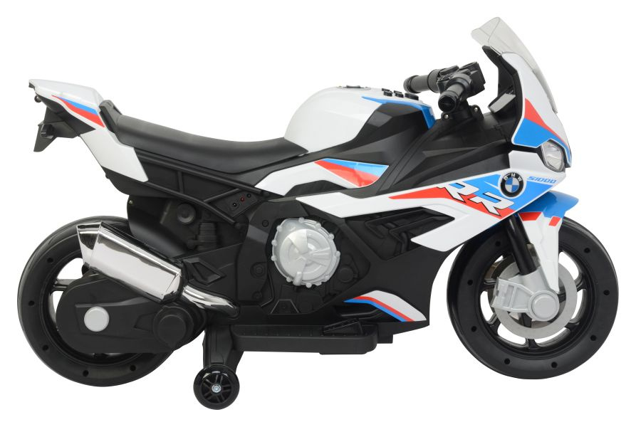 Elektromobilis vaikams lean cars bmw s1000rr 2156, baltas