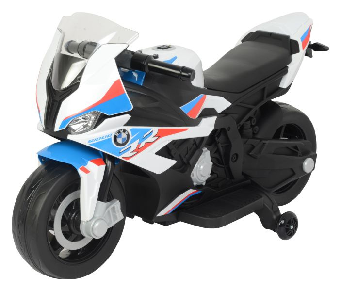 Elektromobilis vaikams lean cars bmw s1000rr 2156, baltas