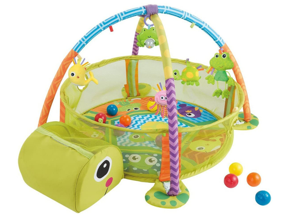 Žaidimų kilimėlis konig kids baseinas su kamuoliukais