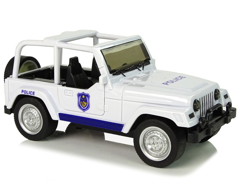 Policijos visureigis su šviesos ir garso efektais, 17 cm 3