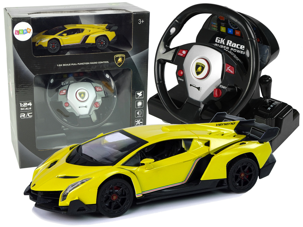 Nuotoliniu būdu valdomas lamborghini veneno su garso ir šviesos efektais