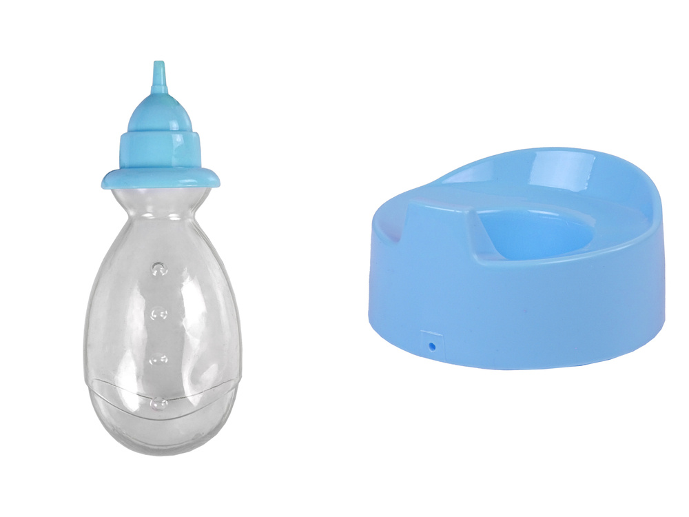 Lėlė blue baby doll potty drink pee, 24 cm
