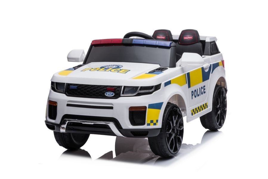 Vienvietis policijos elektromobilis bbh-021, baltas