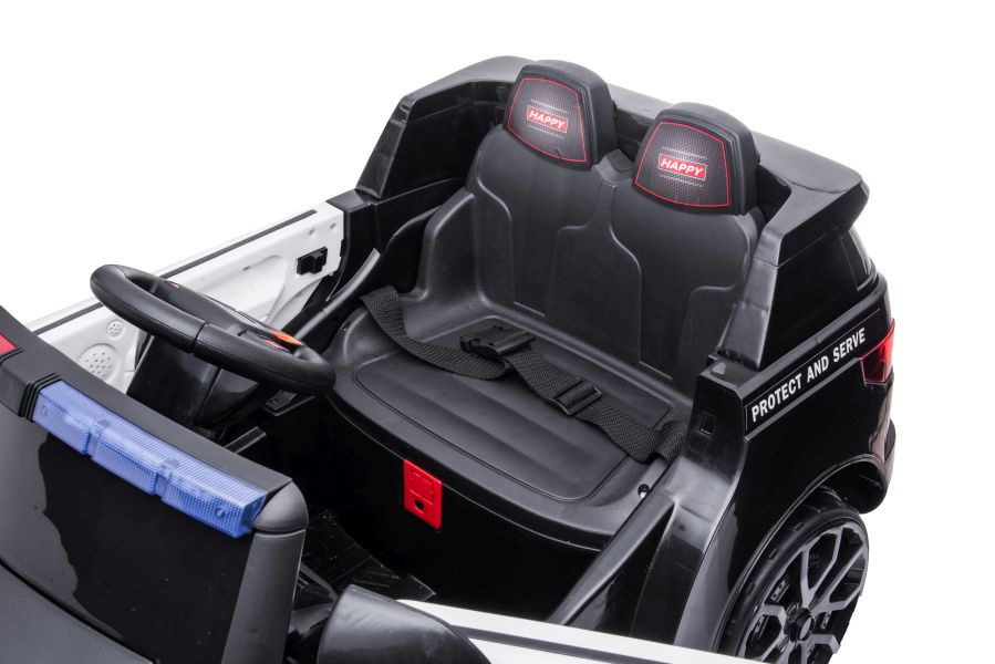 Vienvietis policijos elektromobilis bbh-021, baltas
