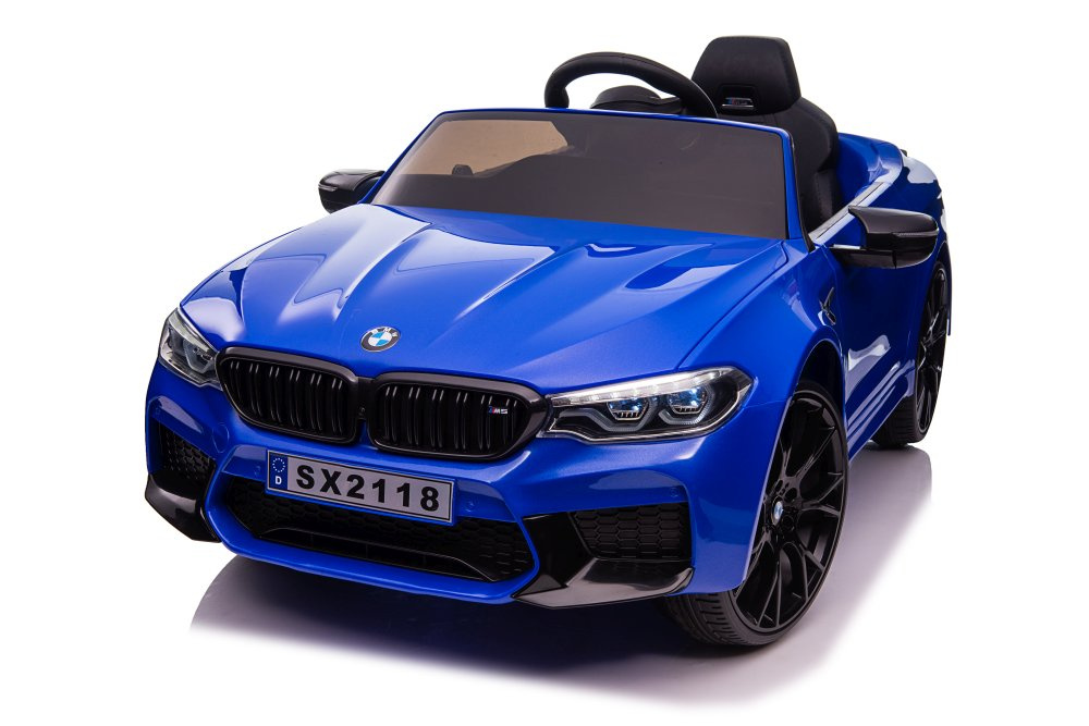 Vienvietis elektromobilis vaikams bmw m5, mėlynas