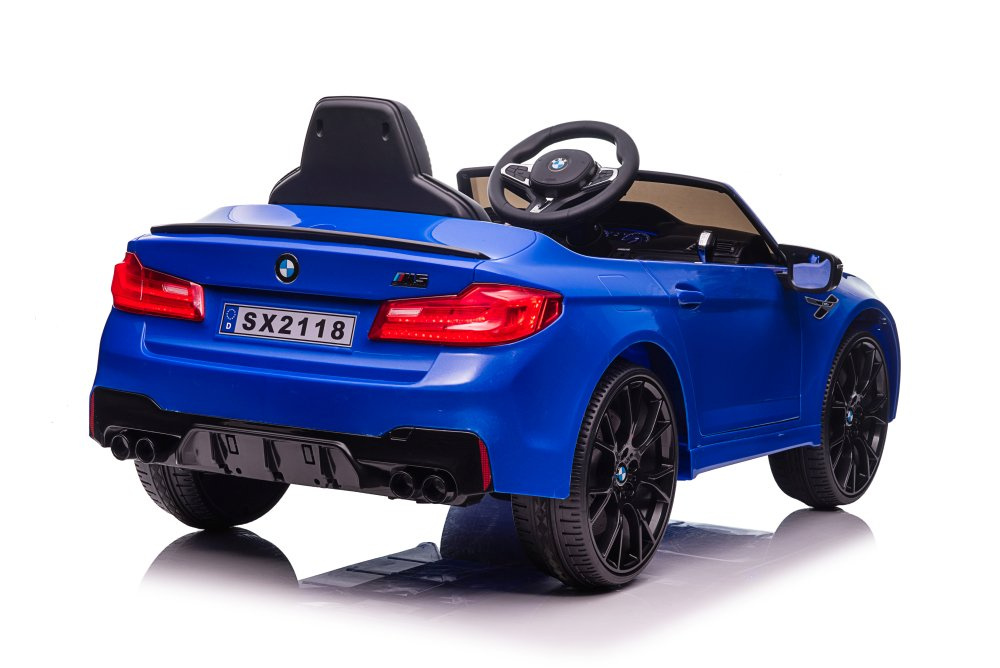 Vienvietis elektromobilis vaikams bmw m5, mėlynas