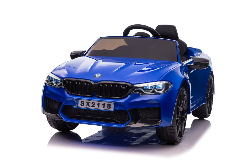 Vienvietis elektromobilis vaikams bmw m5, mėlynas