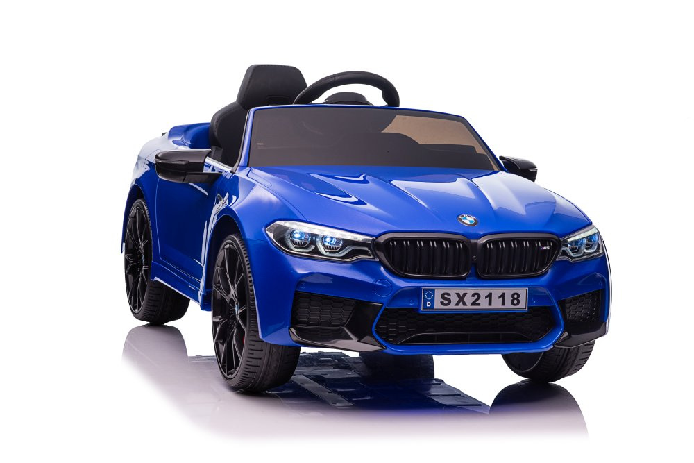 Vienvietis elektromobilis vaikams bmw m5, mėlynas