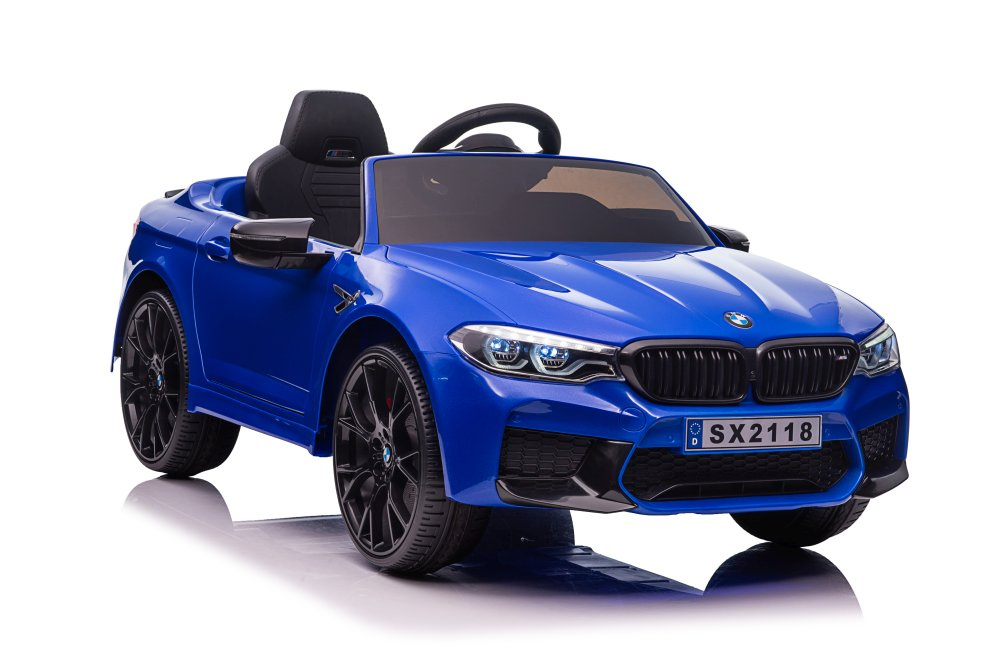 Vienvietis elektromobilis vaikams bmw m5, mėlynas