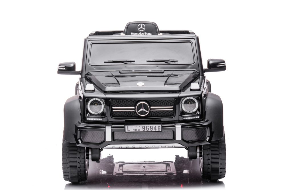 Vienvietis elektromobilis vaikams 6x6 mercedes benz g63, juodas