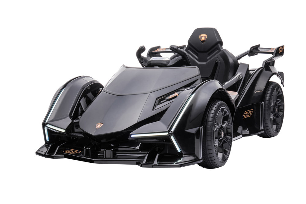 Vienvietis elektromobilis vaikams lean cars lamborghini gt hl528, juodas