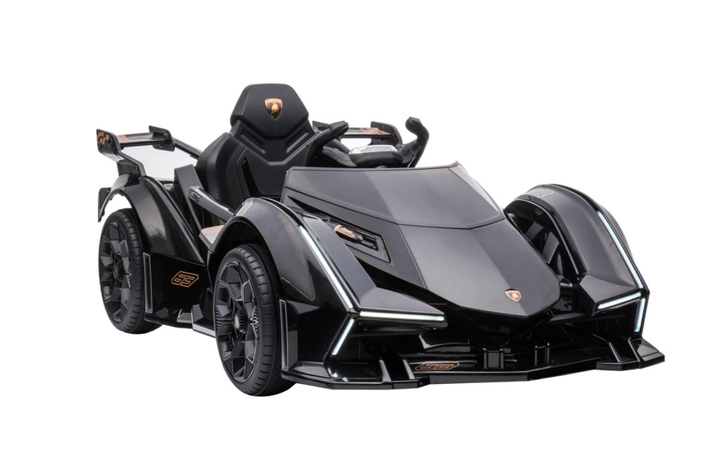 Vienvietis elektromobilis vaikams lean cars lamborghini gt hl528, juodas