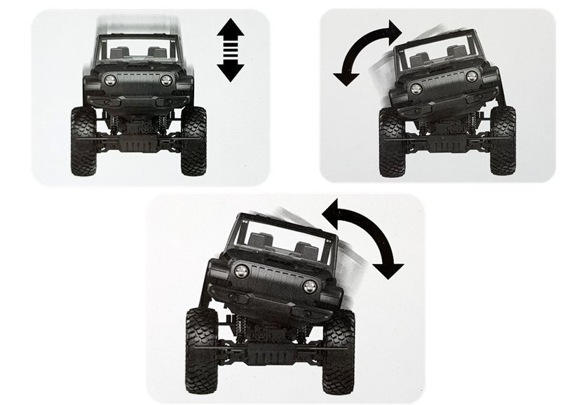 Džipas 4x4 su nuotolinio valdymo pultu 1:8, raudonas, 3 m.+