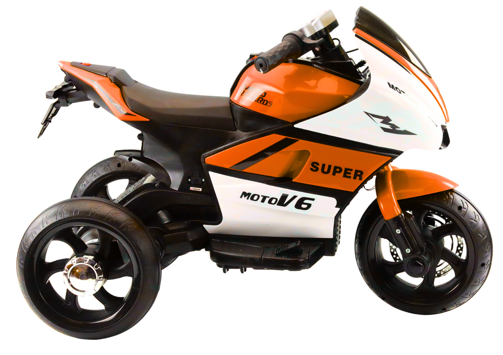 Elektrinis motociklas vaikams moto v6 ht-5188, oranžinis
