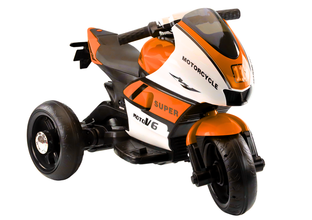Elektrinis motociklas vaikams moto v6 ht-5188, oranžinis
