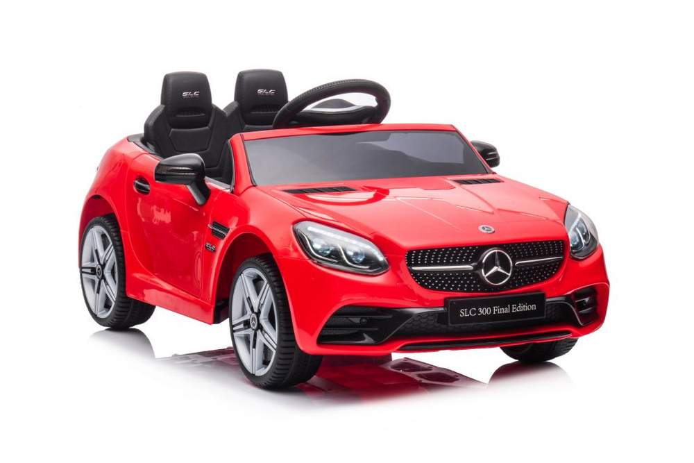 Dvivietis elektromobilis vaikams mercedes slc 300, raudonas