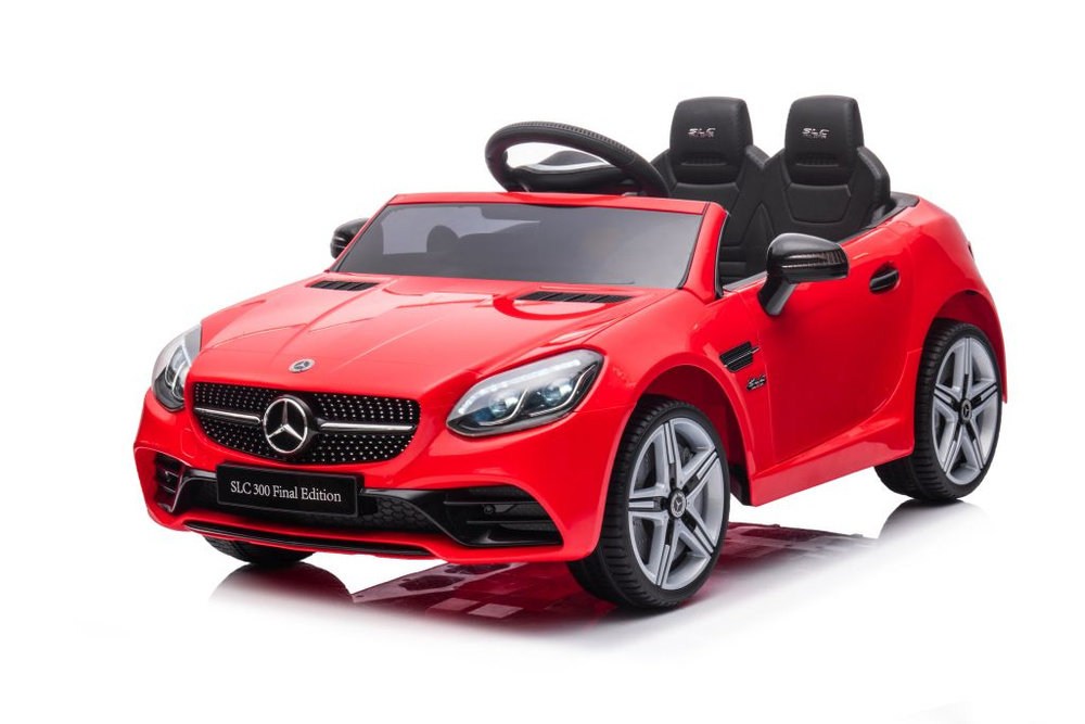 Dvivietis elektromobilis vaikams mercedes slc 300, raudonas