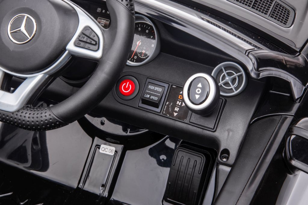 Dvivietis elektromobilis vaikams mercedes slc 300, raudonas