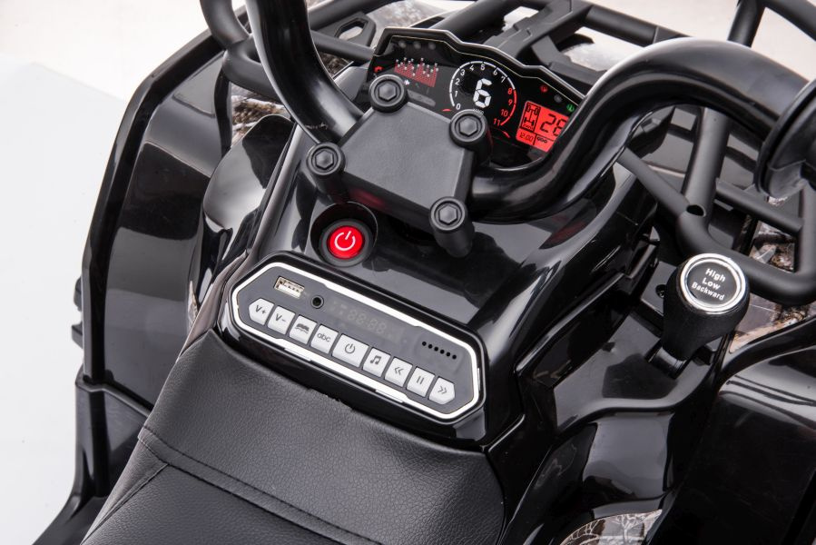Vaikiškas elektrinis keturratis ufm js009, juodas