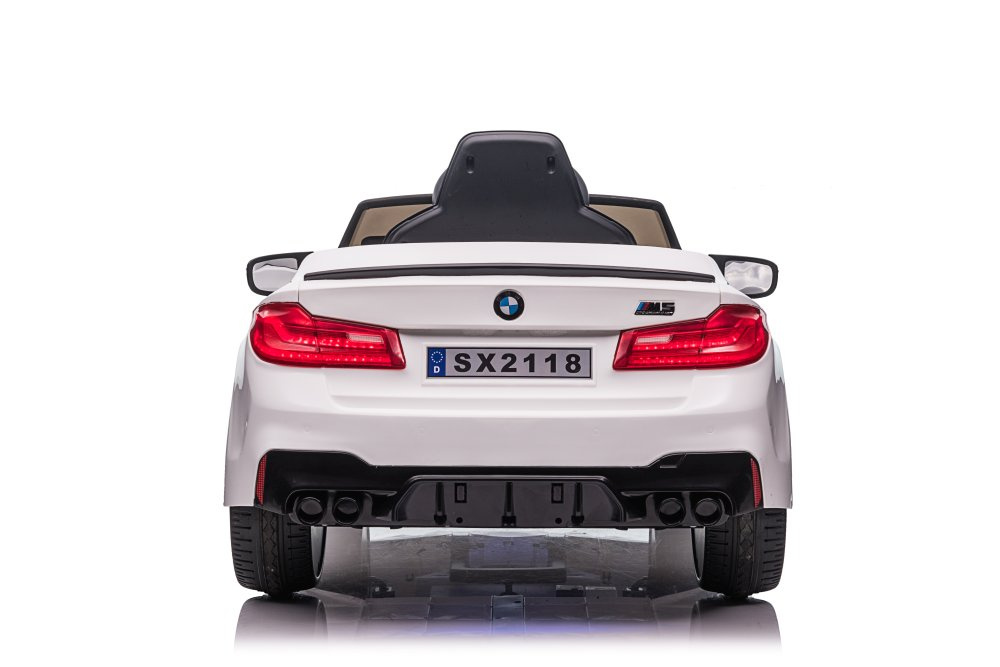 Vienvietis elektromobilis vaikams bmw m5 drift, baltas