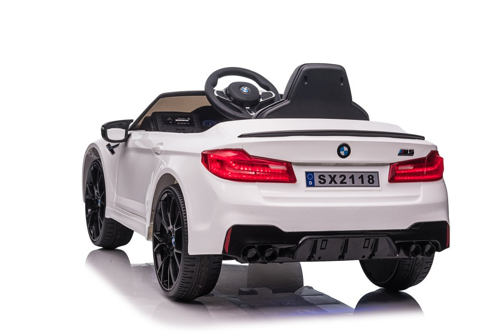 Vienvietis elektromobilis vaikams bmw m5 drift, baltas