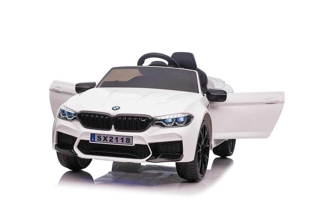 Vienvietis elektromobilis vaikams bmw m5 drift, baltas