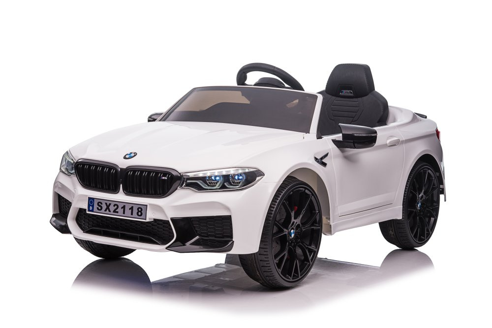 Vienvietis elektromobilis vaikams bmw m5 drift, baltas