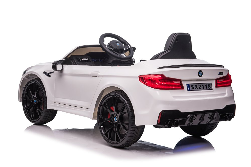 Vienvietis elektromobilis vaikams bmw m5 drift, baltas